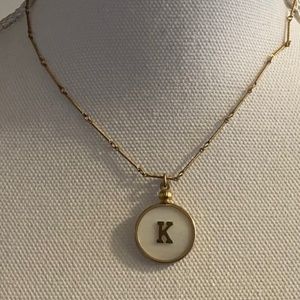 Urban Outfitters "K" Initial Pendant Necklace